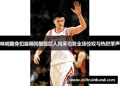 姚明翻身扣篮瞬间展现巨人风采引发全场惊叹与热烈掌声